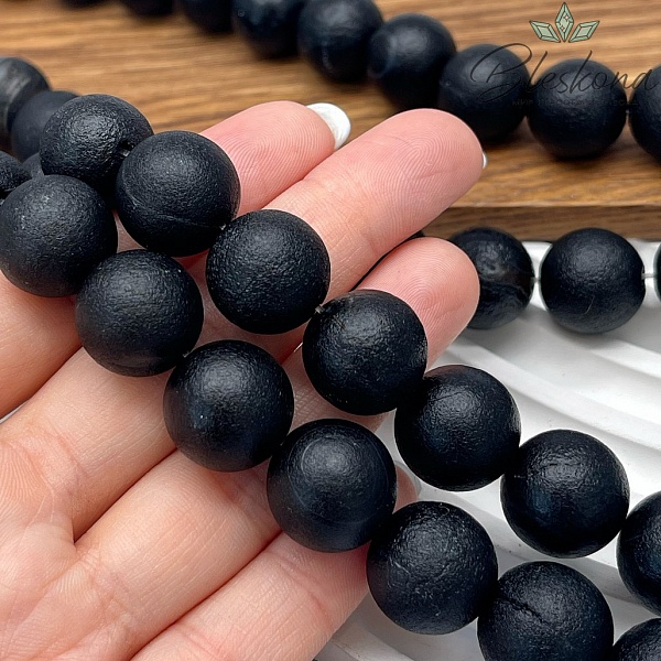 Агат черный в термической обработке 16 мм