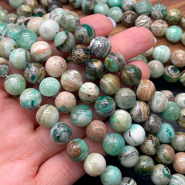 Оникс зеленый №2 10 мм 