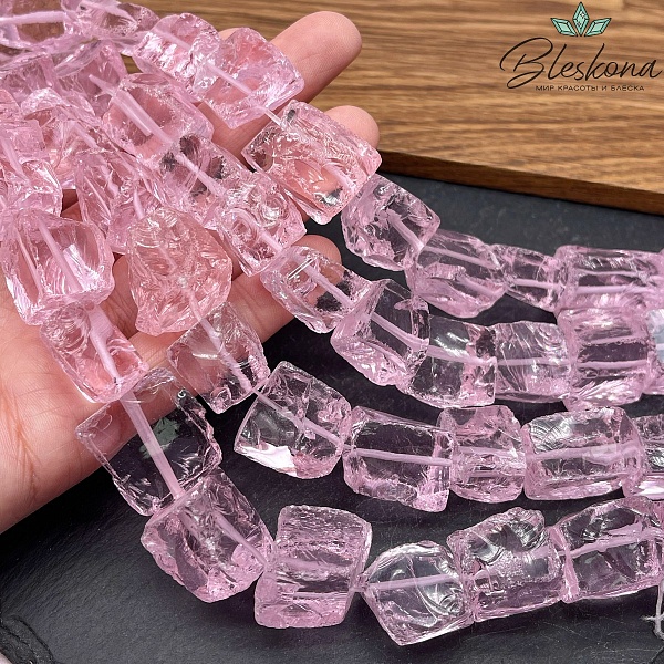  Аквакварц куски розовый (18-23)*(12-15)мм