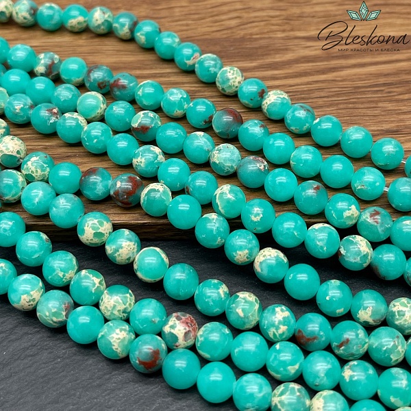 Варисцит зеленый (имитация) №1 8 мм