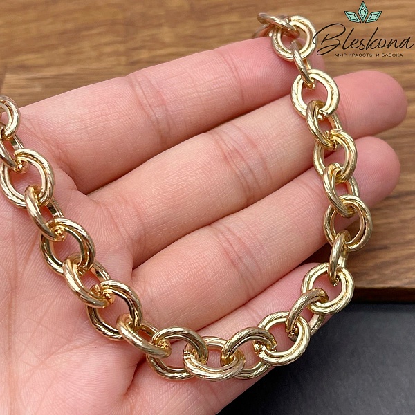 Цепь №47-1 цвет золото 11,5*10 мм