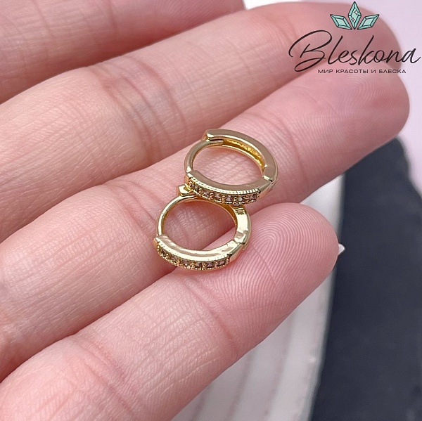 ⌀12 Цвет золото, Швензы без кольца круг  