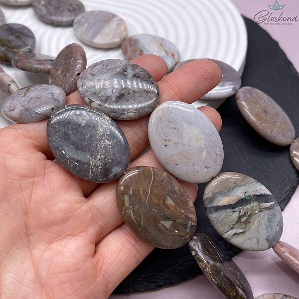 Агат овал 34,5*25 мм