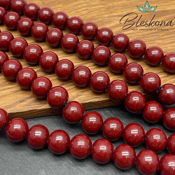 12 мм Гематин имитация, цвет бордо