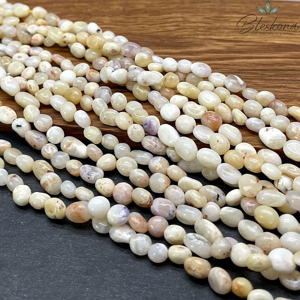 Опал желтый галтовка 6-9 мм