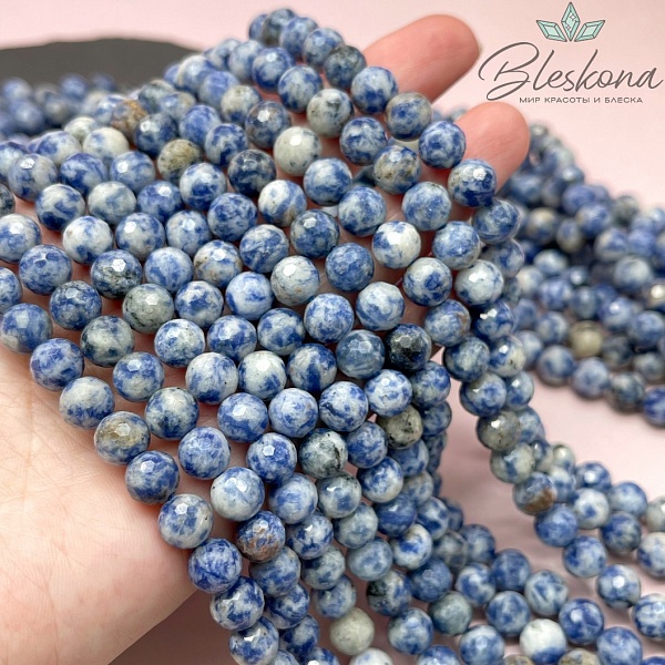 Содалит огранка 6 мм