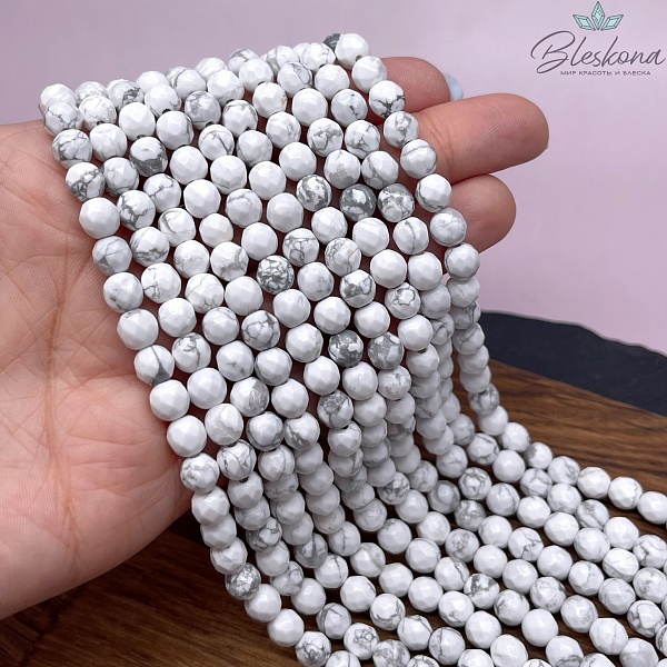 Магнезит (Говлит) огранка 6,5 мм