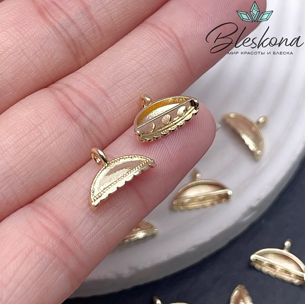 9*12,6 мм Цвет золото, Коннектор Этно №7