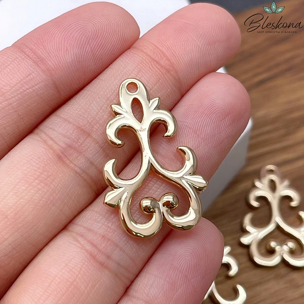 30*20 мм Цвет золото, Подвеска Этно №3 