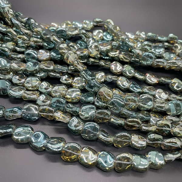 11 мм Стекло Lux, фриформ, цвет зеленый