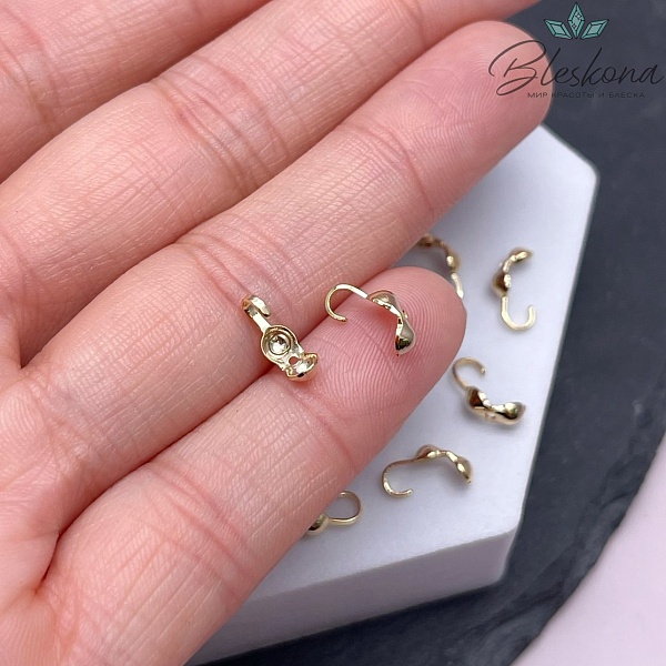 7,5*3,5 мм Цвет золото, Каллоты уп. 10 шт. 