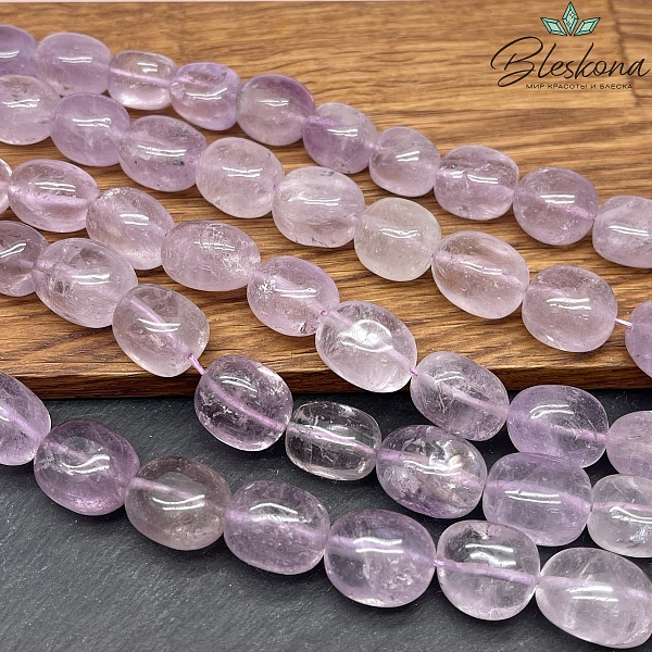 12-15 мм Аметист лавандовый галтовка
