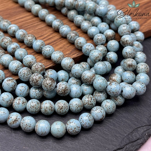 Энстатит голубой тонированный 8 мм