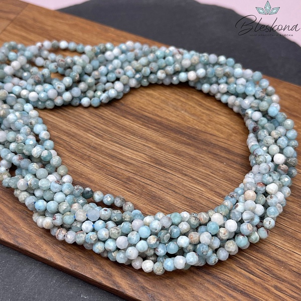 Ларимар алмазная огранка №1 4 мм