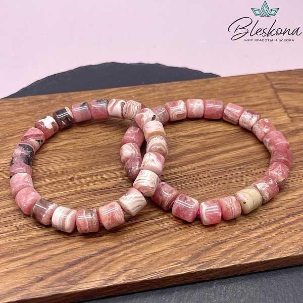 Родохрозит цилиндр сет 8,5-9 мм