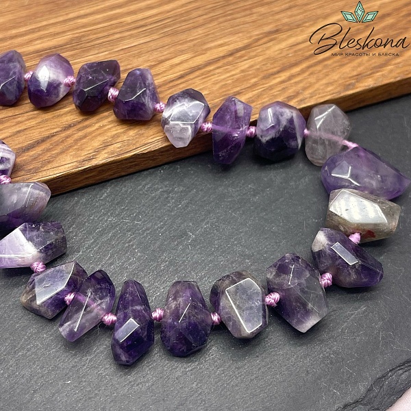 Аметист фриформ огранка на увеличение 13-26мм