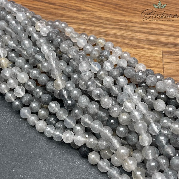 Кварц серый (тонированный) 8 мм