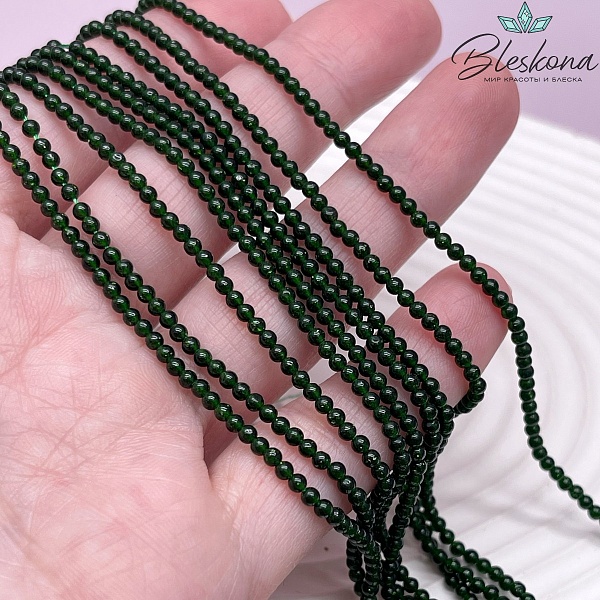 Авантюрин зеленый (имитация) 2 мм 