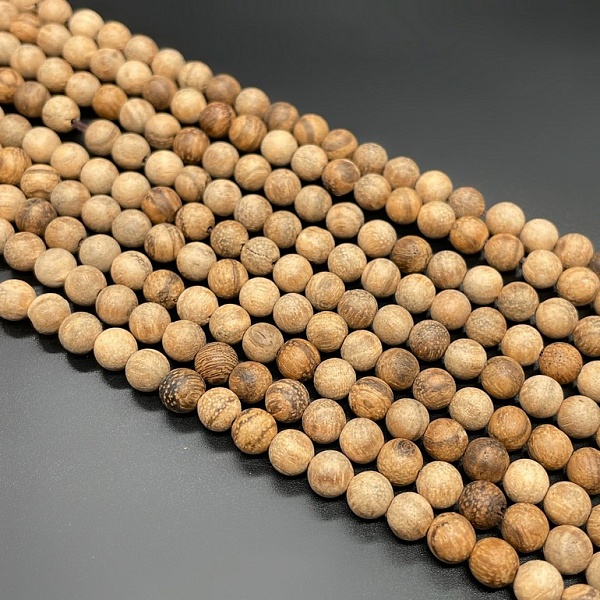 6 мм, Деревянные бусины песочные