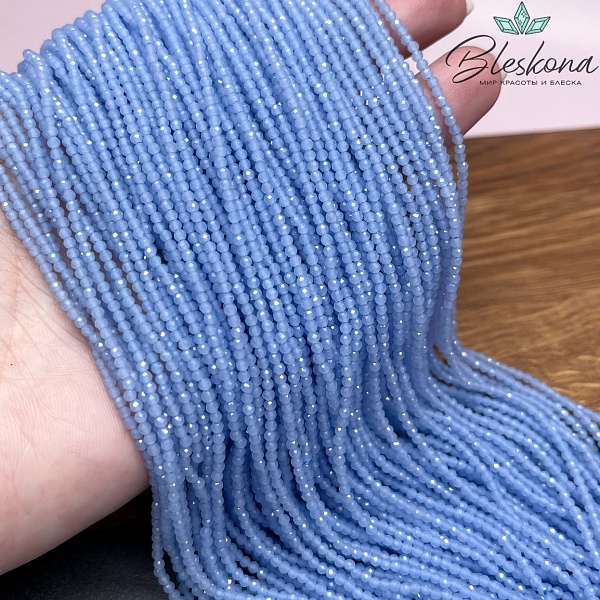 Лунный камень синий тонированный (имитация) 2 мм