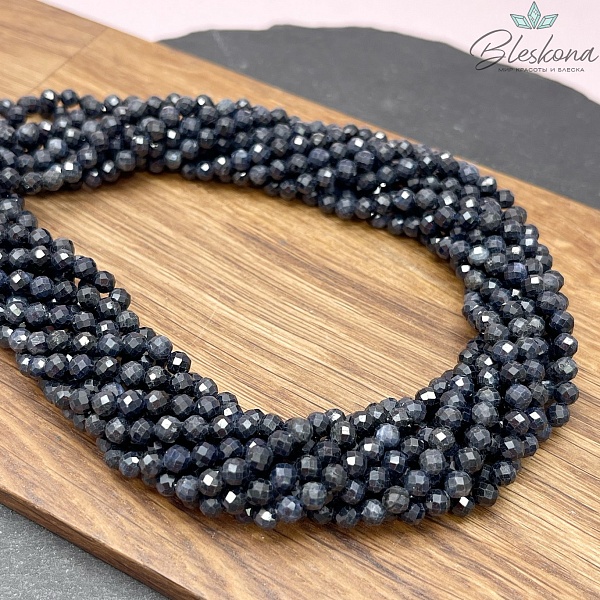 Сапфировый корунд алмазная огранка №3 4 мм