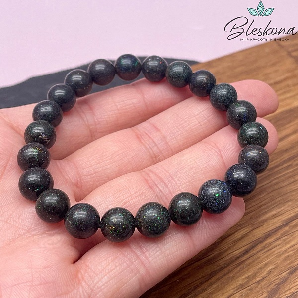 Опал черный сет №1 8мм