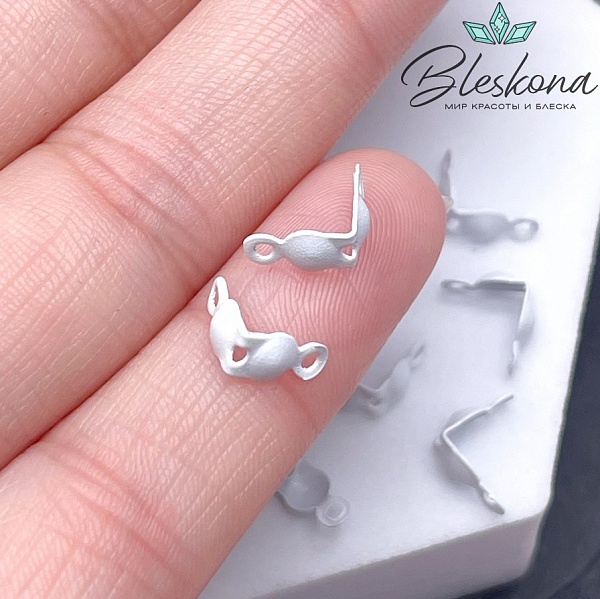 8,5*4 мм, Каллоты белая эмаль уп.10шт