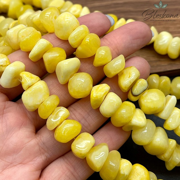 Оникс фриформ желтый (6-10)*(10-15) мм