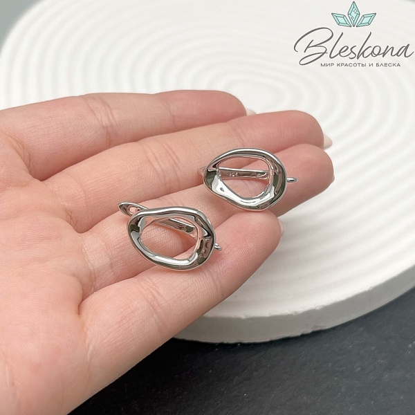 20*13мм Цвет серебро, Швензы Люкс №6