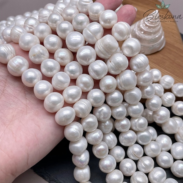 Жемчуг шар белый 12-14 мм 
