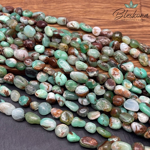 Хризопраз галтовка (9-11)*(8-9) мм