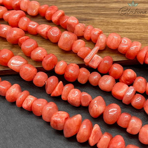 Оникс фриформ лососевый (6-10)*(10-15) мм