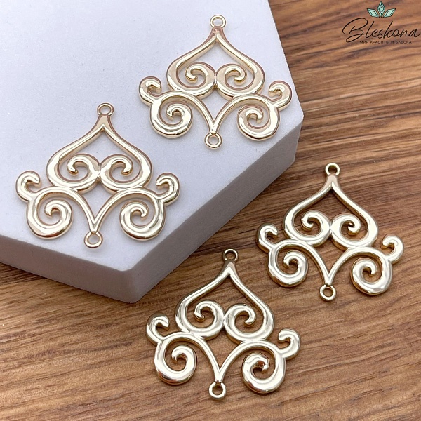 30*30 мм Цвет золото, Коннектор Этно №11