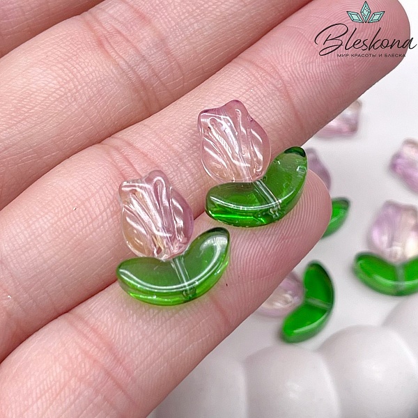 15*13 мм Бусина тюльпан №1 штучно