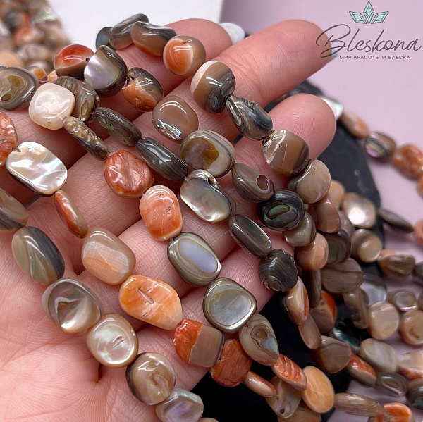 Галтовка из раковины морского ушка (Абалон) 8-11 мм