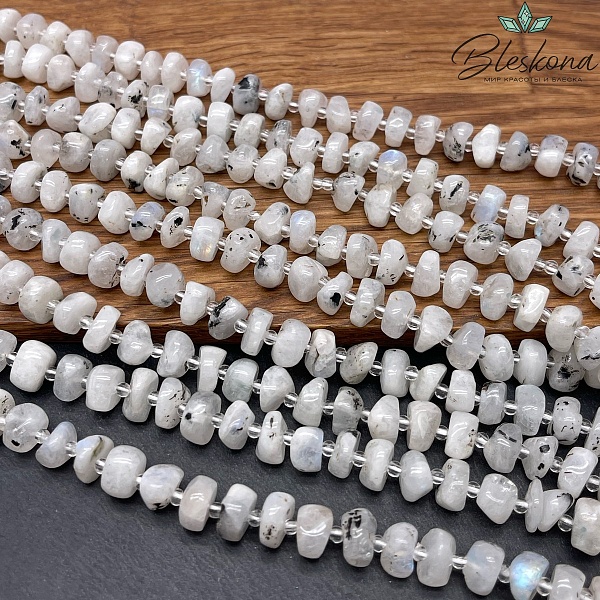 Лунный камень галтовка №4 (4-6)*(8-11) мм