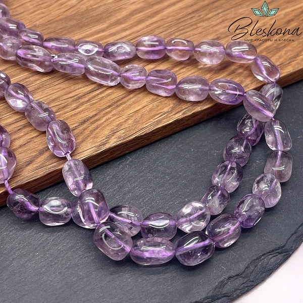 9-10мм Аметист галтовка №1