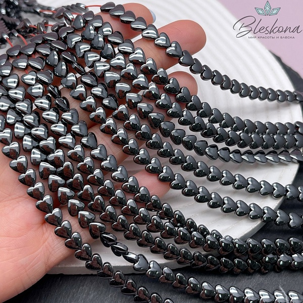 6 мм Гематин сердце объемное, имитация