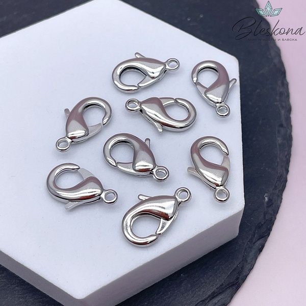 19 мм Цвет серебро, Замок округлый