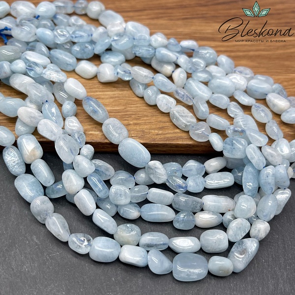  Аквамарин галтовка 8-12 мм