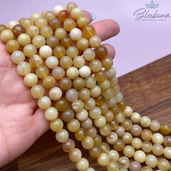 Опал желтый 8,5 мм