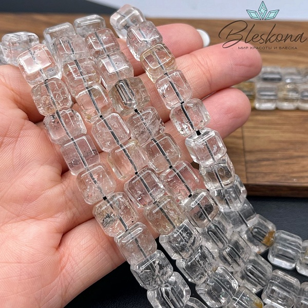 Херкимерский алмаз (кварц) куб 9 мм