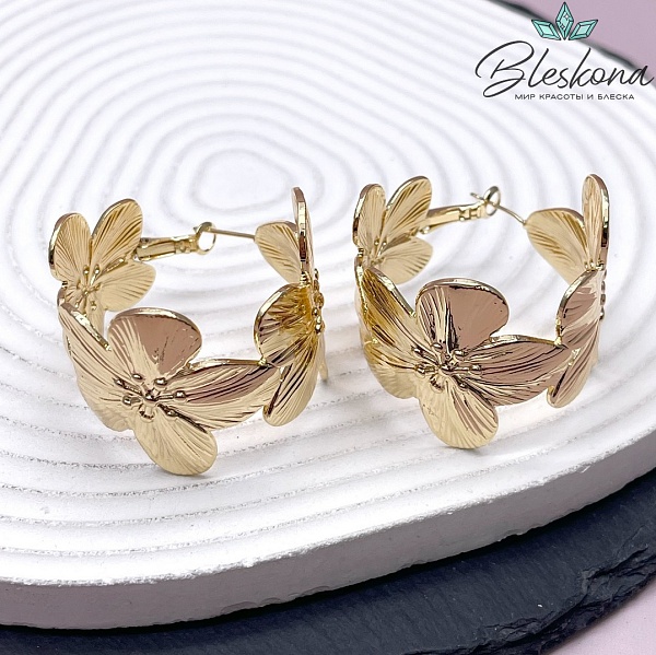 37*34,5 мм Цвет золото, Швензы Цветочек