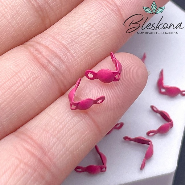 8,5*4 мм, Каллоты малиновая эмаль уп.10шт