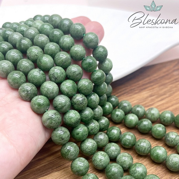  Кварц Фантомный зеленый 9,5 мм