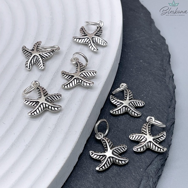 14 мм Подвеска мельхиор Морская звезда