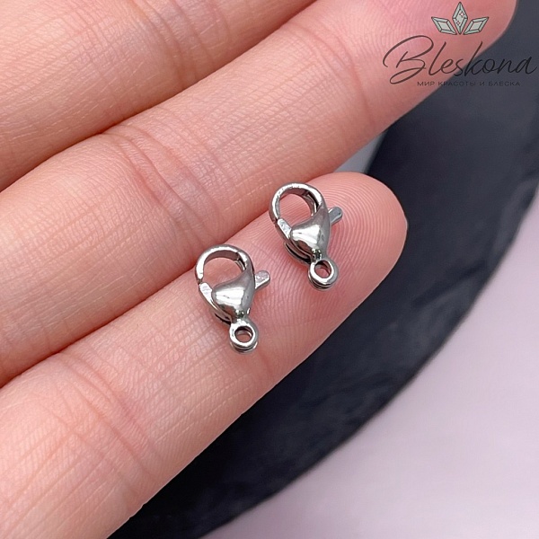 10 мм Цвет серебро, Замок округлый
