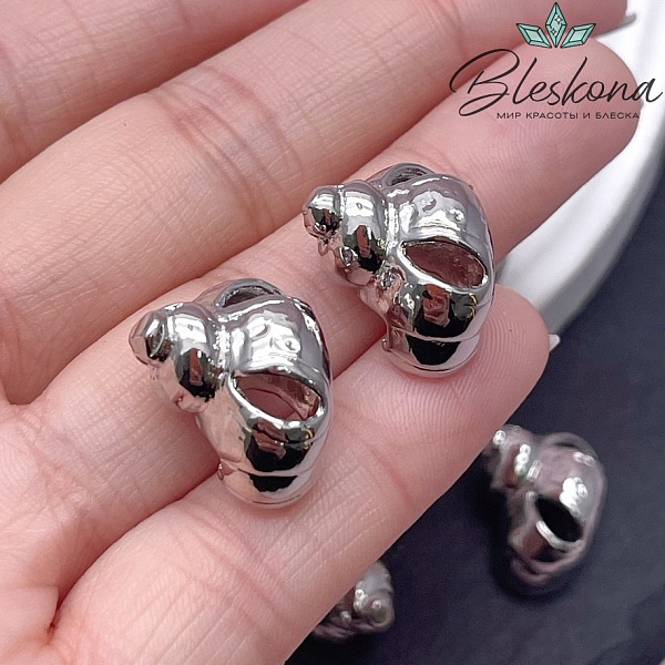 17,5*18 мм Цвет серебро, Подвеска Ракушка 