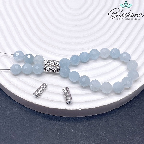 9,4*4 мм Цвет серебро, Бусина магнитная цилиндр