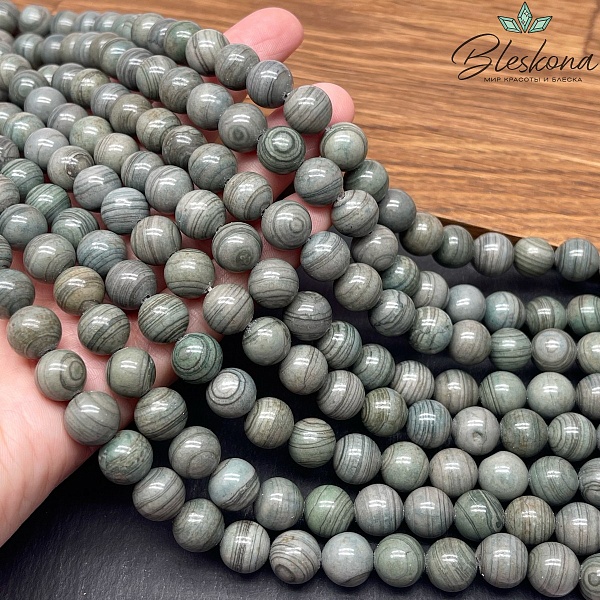 Яшма серо-зеленая 10 мм